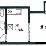 畳からクッションフロアへ変更済(間取)